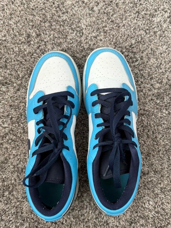 Nike Shoes - Nike Kids Light Blue and White Low-Top Sneakers